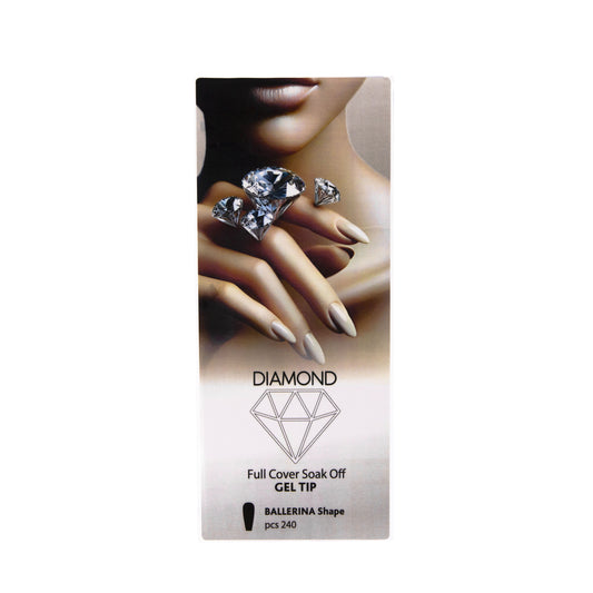 Full Cover Soak-Off Gel Tip Ballerina Shape