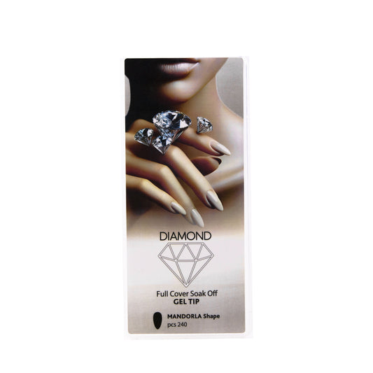 Full Cover Soak-Off Gel Tip Mandorla Shape